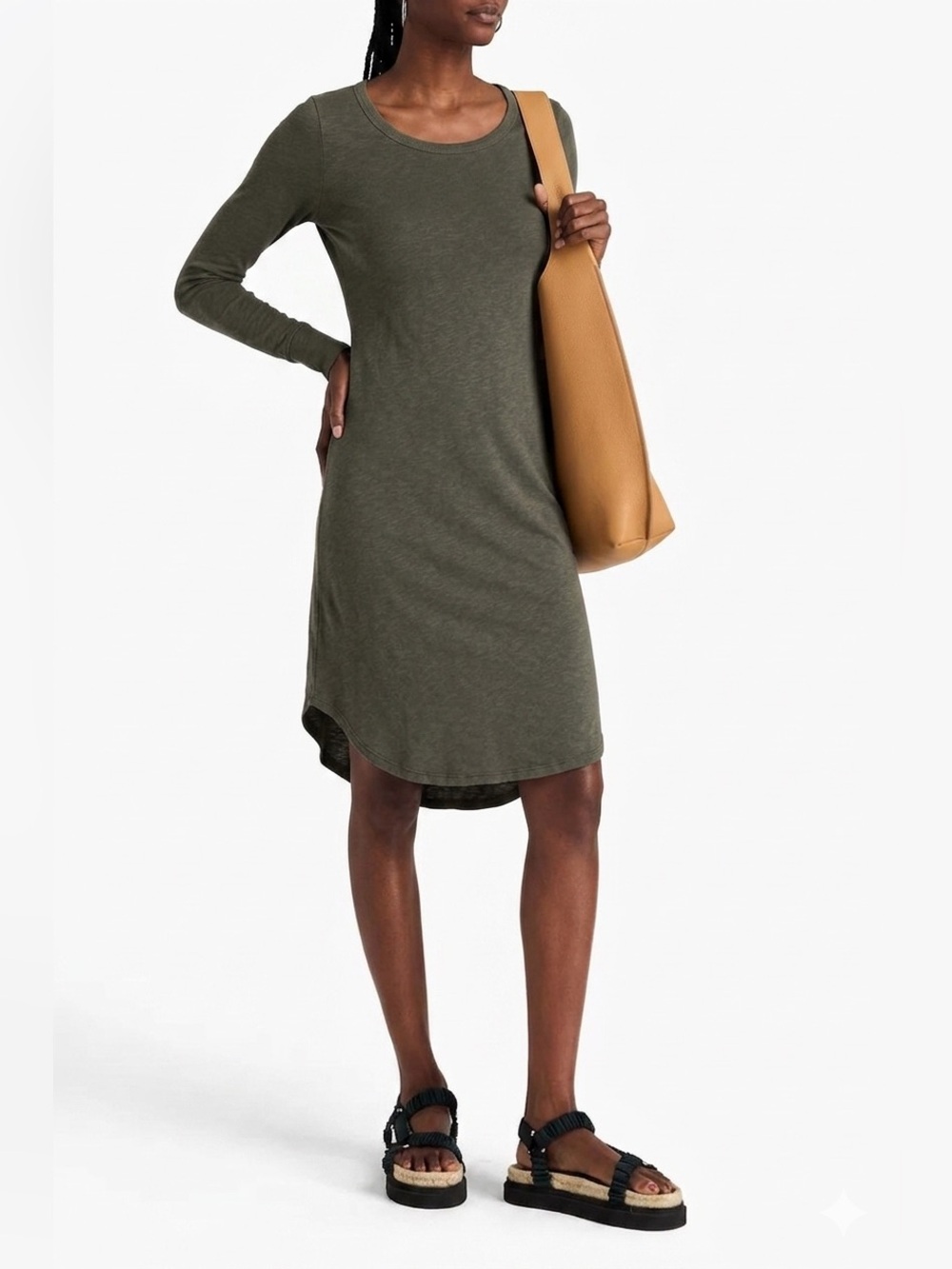 James Perse Supima Cotton Swing Dress Size 0 EUC